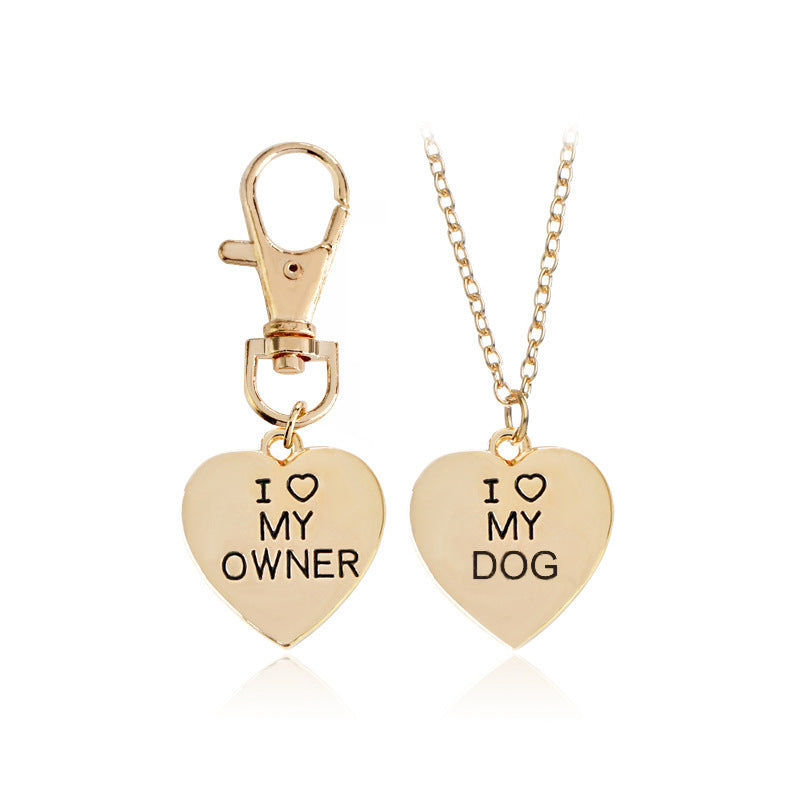 Dog Pet Necklace Set