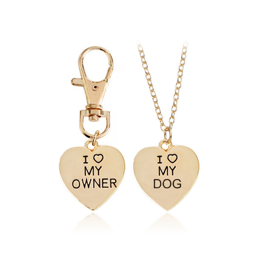 Dog Pet Necklace Set