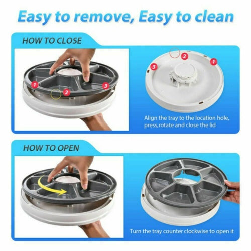 Automatic 6 Meal Food Dispenser