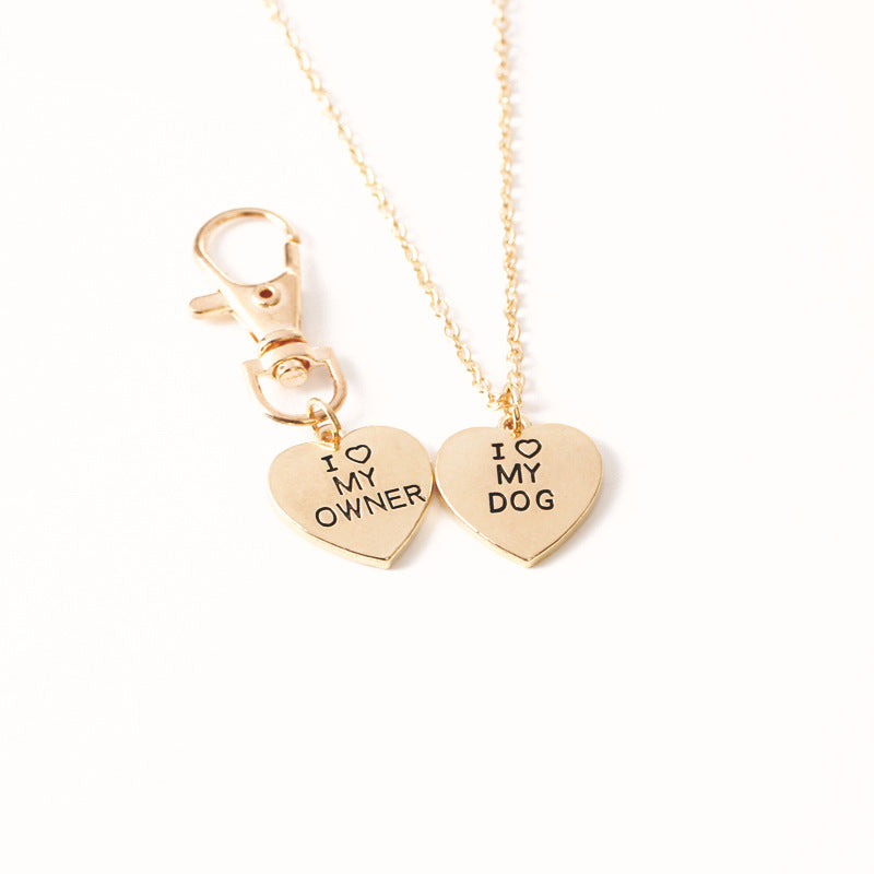 Dog Pet Necklace Set