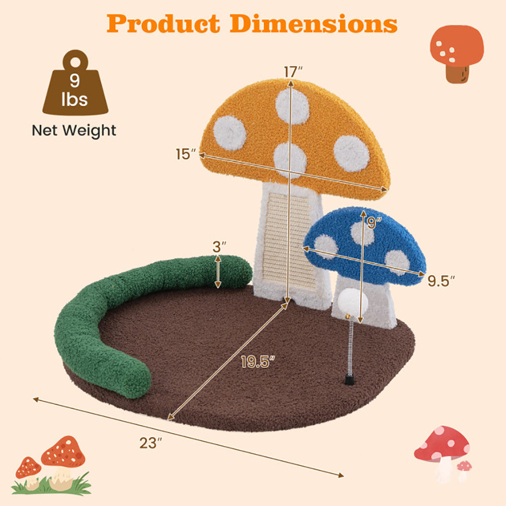 3 in 1 Mushroom Cat Bed