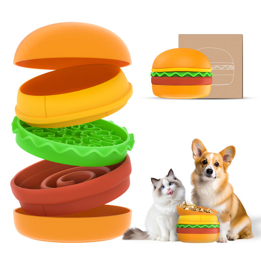 5 in 1 Hamburger Multi-layer Slow Feeder