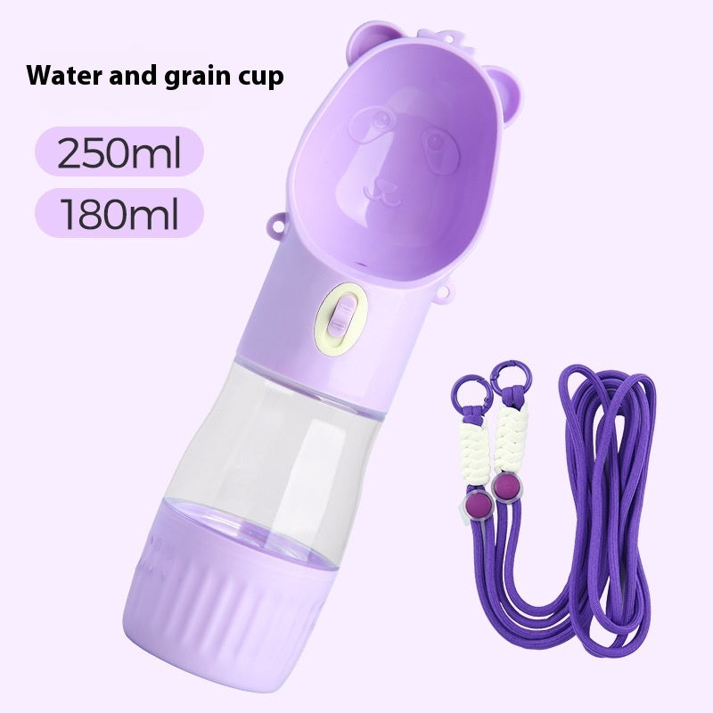 2 In 1 Water & Food Container with Strap