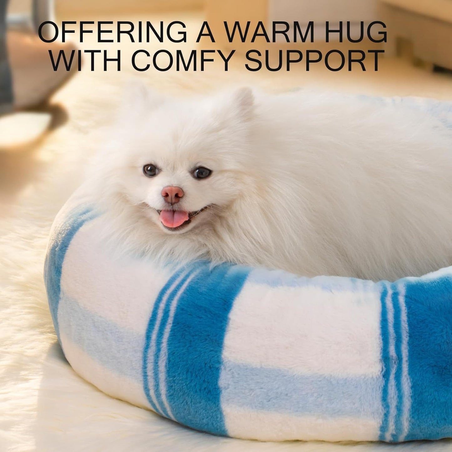 Calming Stripe Pet Bed