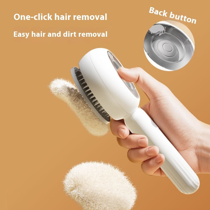 Pet One-click Hair Removal Steam Brush
