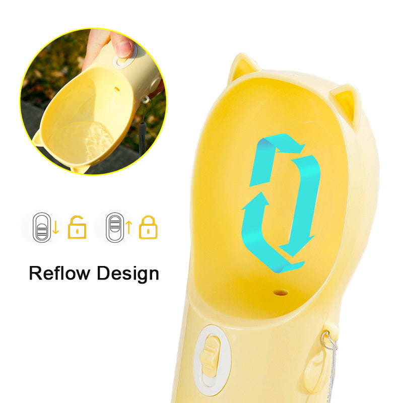 2 In 1 Water & Food Container with Strap