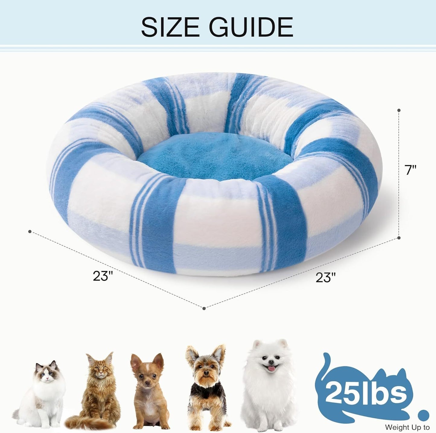 Calming Stripe Pet Bed