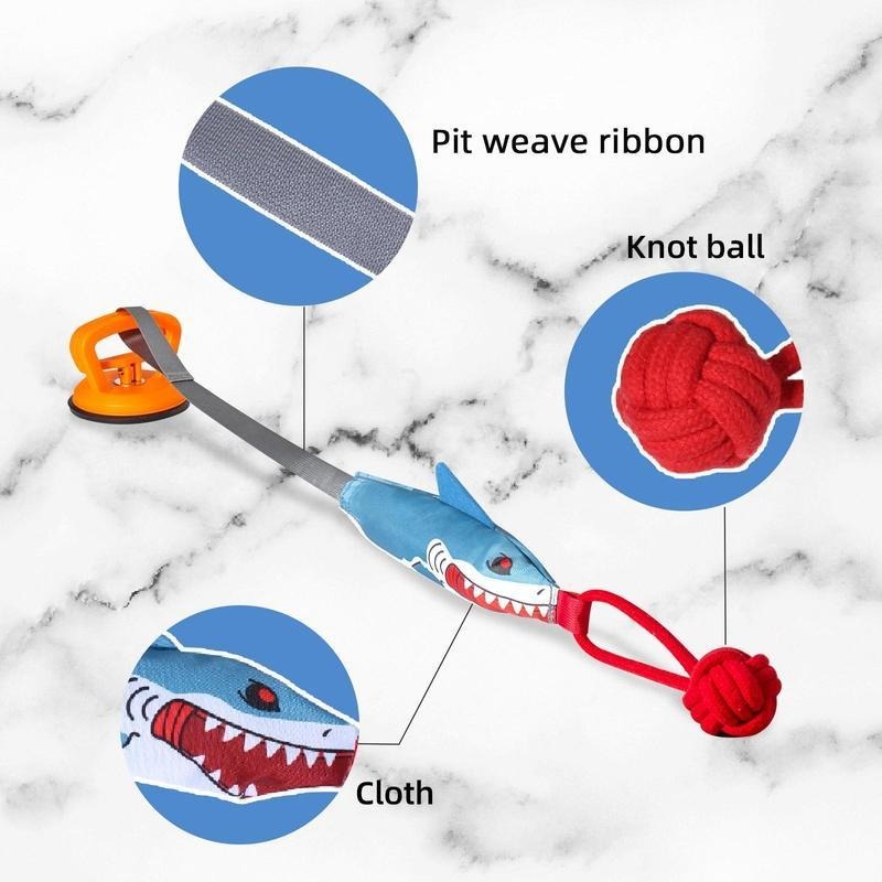Shark Pet Toy With Super Suction Cup