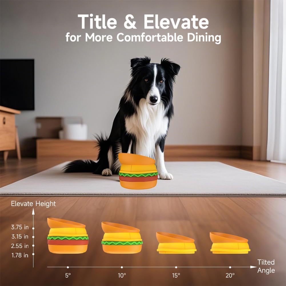 5 in 1 Hamburger Multi-layer Slow Feeder