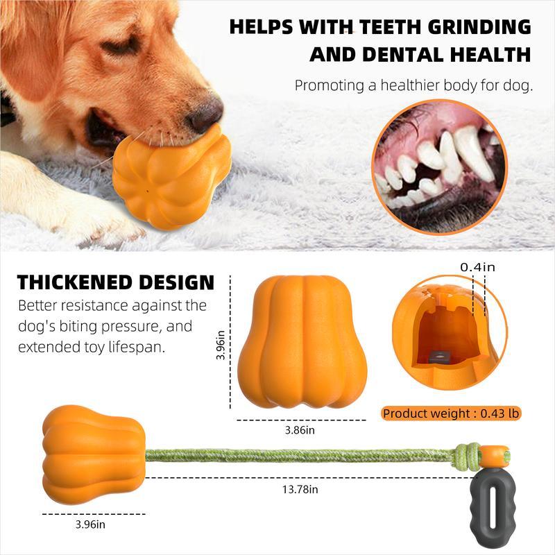Pumpkin Tug-Of-War Rope for Aggressive Chewers