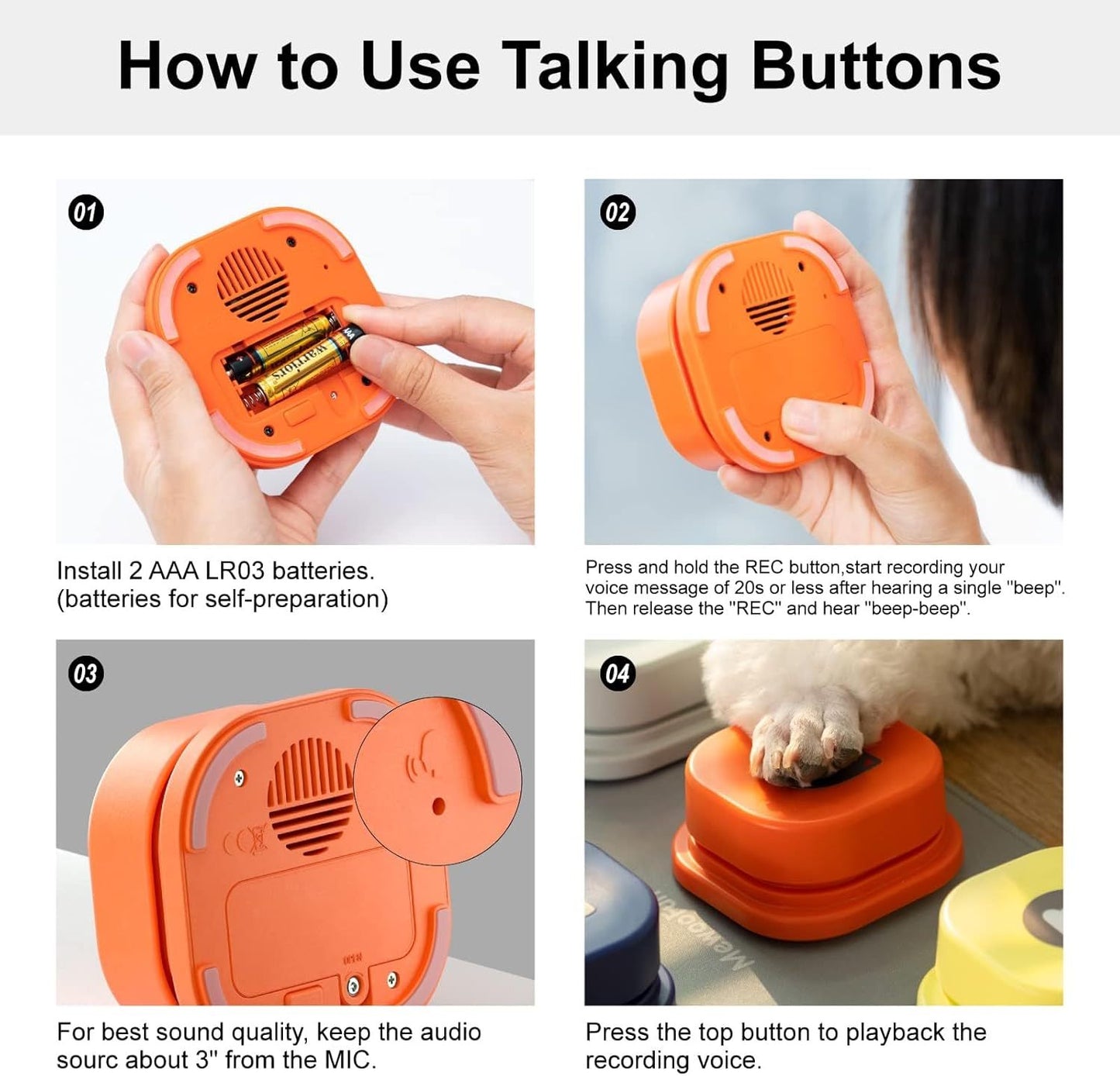 Talking Educational Buttons