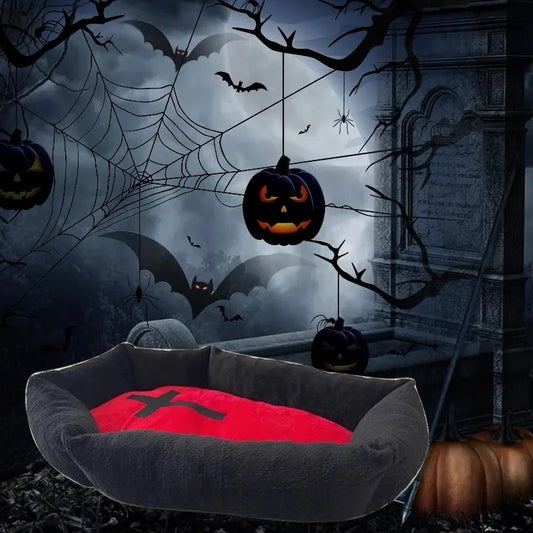Halloween Coffin Pet Bed