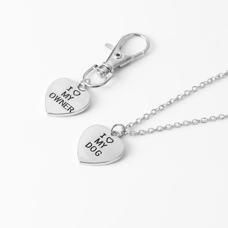 Dog Pet Necklace Set