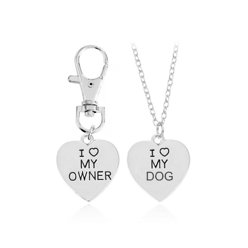 Dog Pet Necklace Set