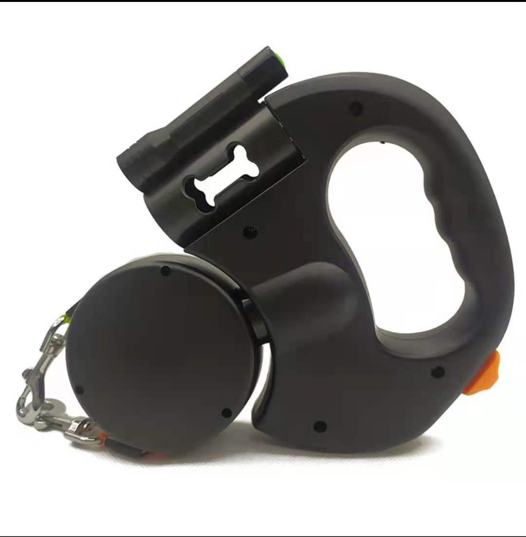 Dual Pet Leash with Flashlight