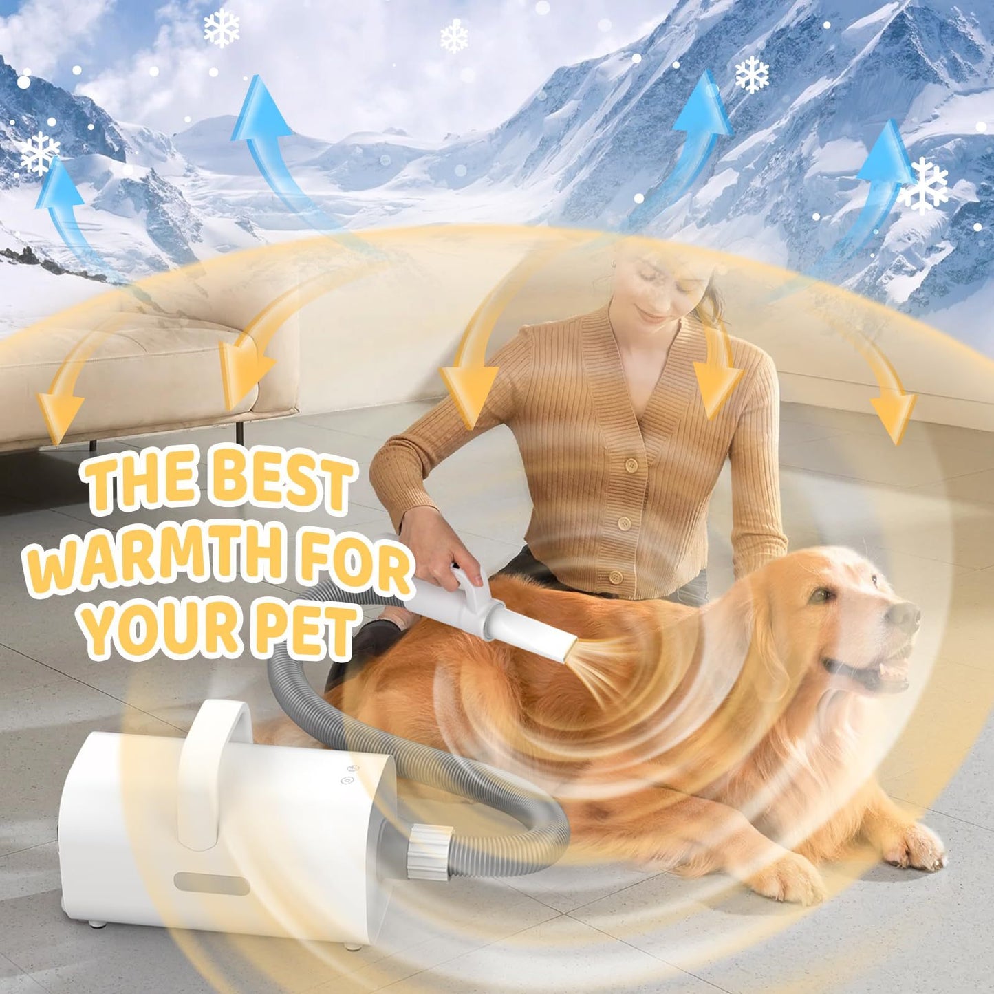 4-in-1 Smart Pet Hair Dryer with Negative Ion