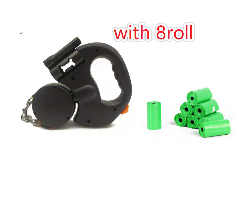 Dual Pet Leash with Flashlight